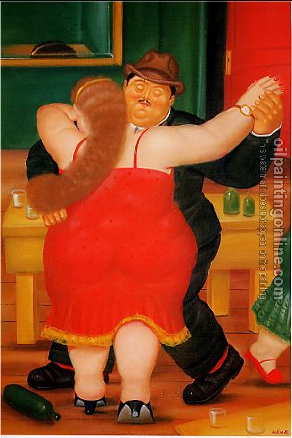 Botero, Fernando - Abstract oil painting.